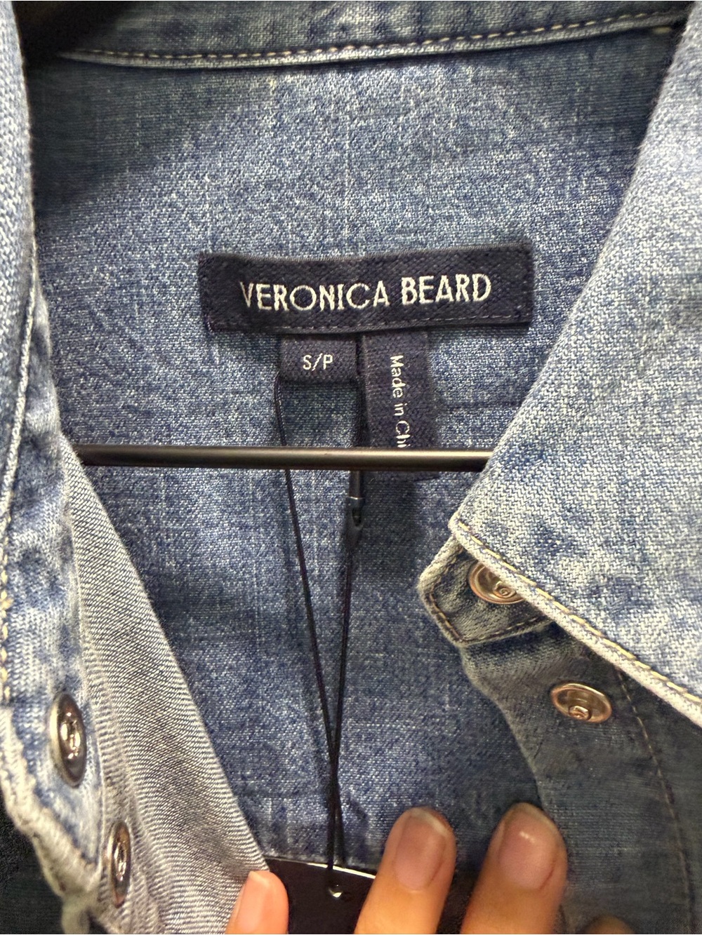 Veronica Beard Denim Shirt - Picture 3 of 8